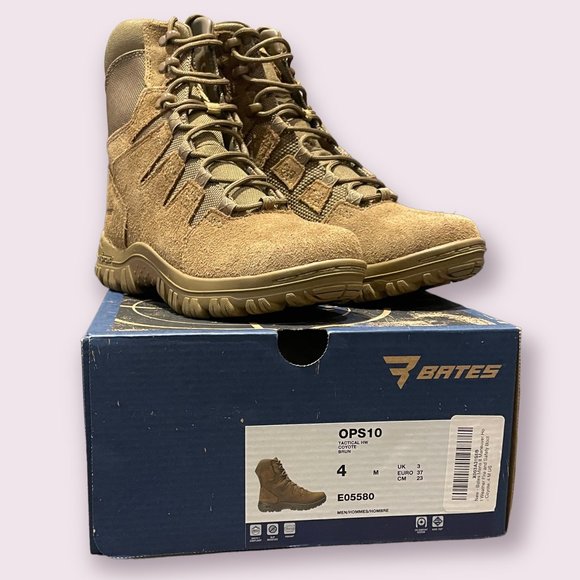 NIB Bates E05580 Men's Maneuver Hot Weather Boots - Vibram Soles - Size 4 - Picture 1 of 8